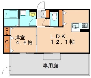 トレス本城東館の物件間取画像